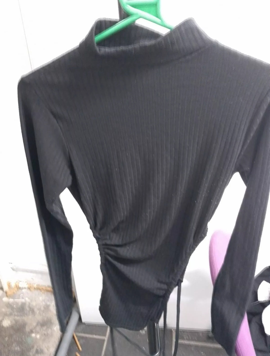 BOOHOO BLACK LONG TOP SIZE UK 12