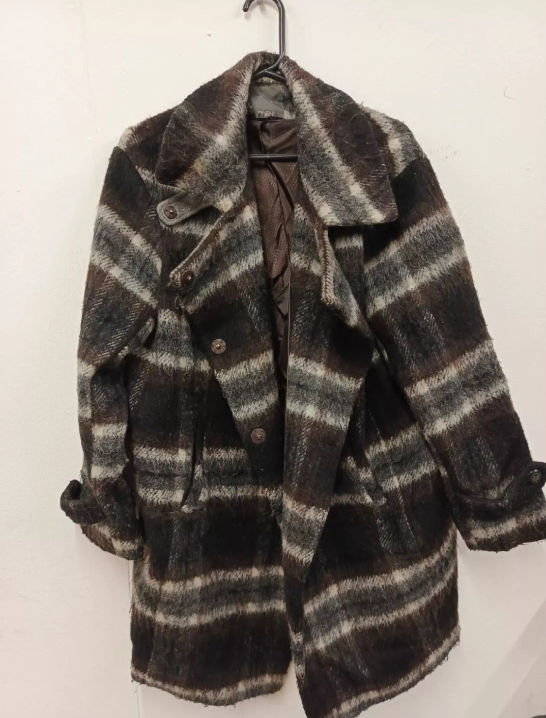 checked coat