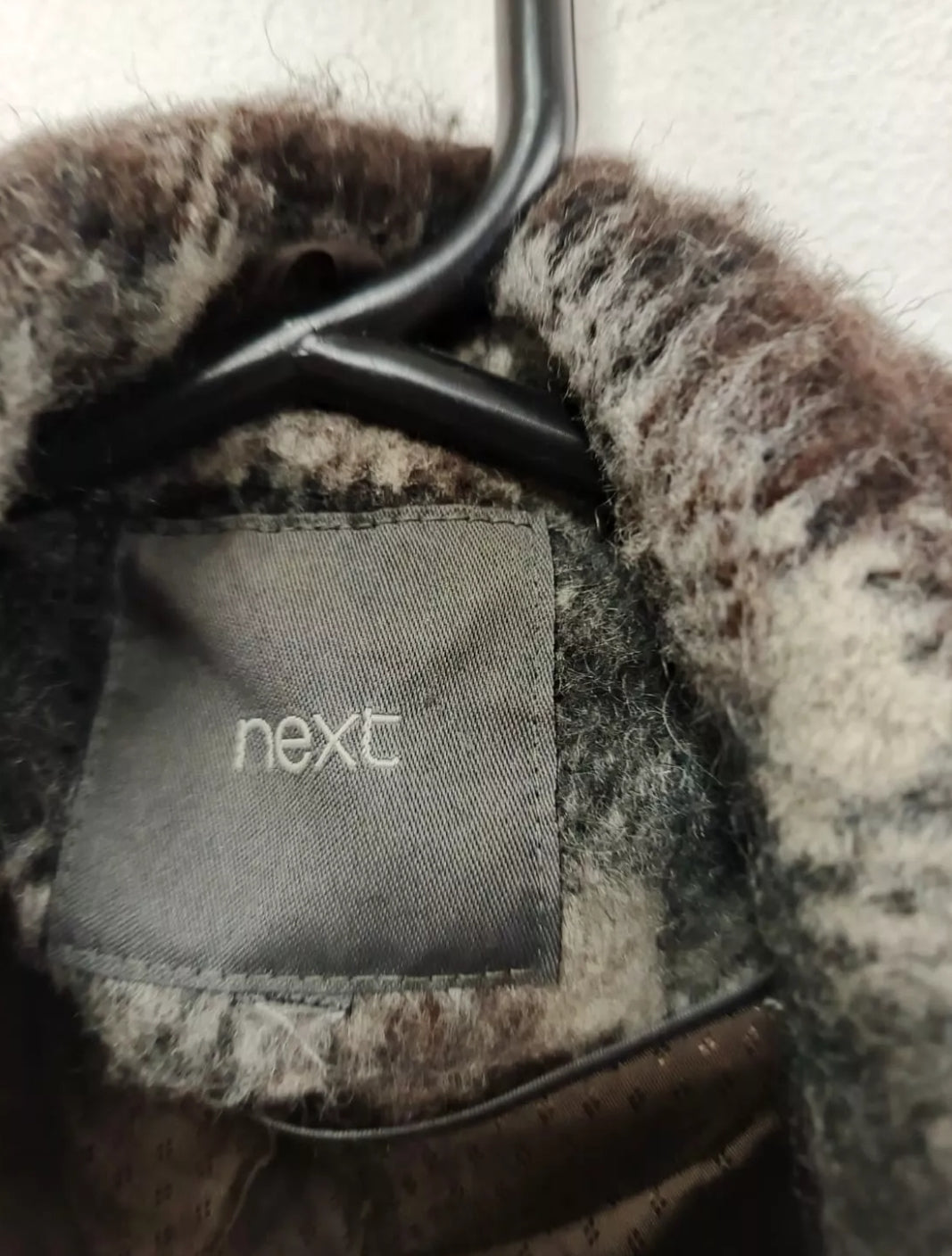 checked coat